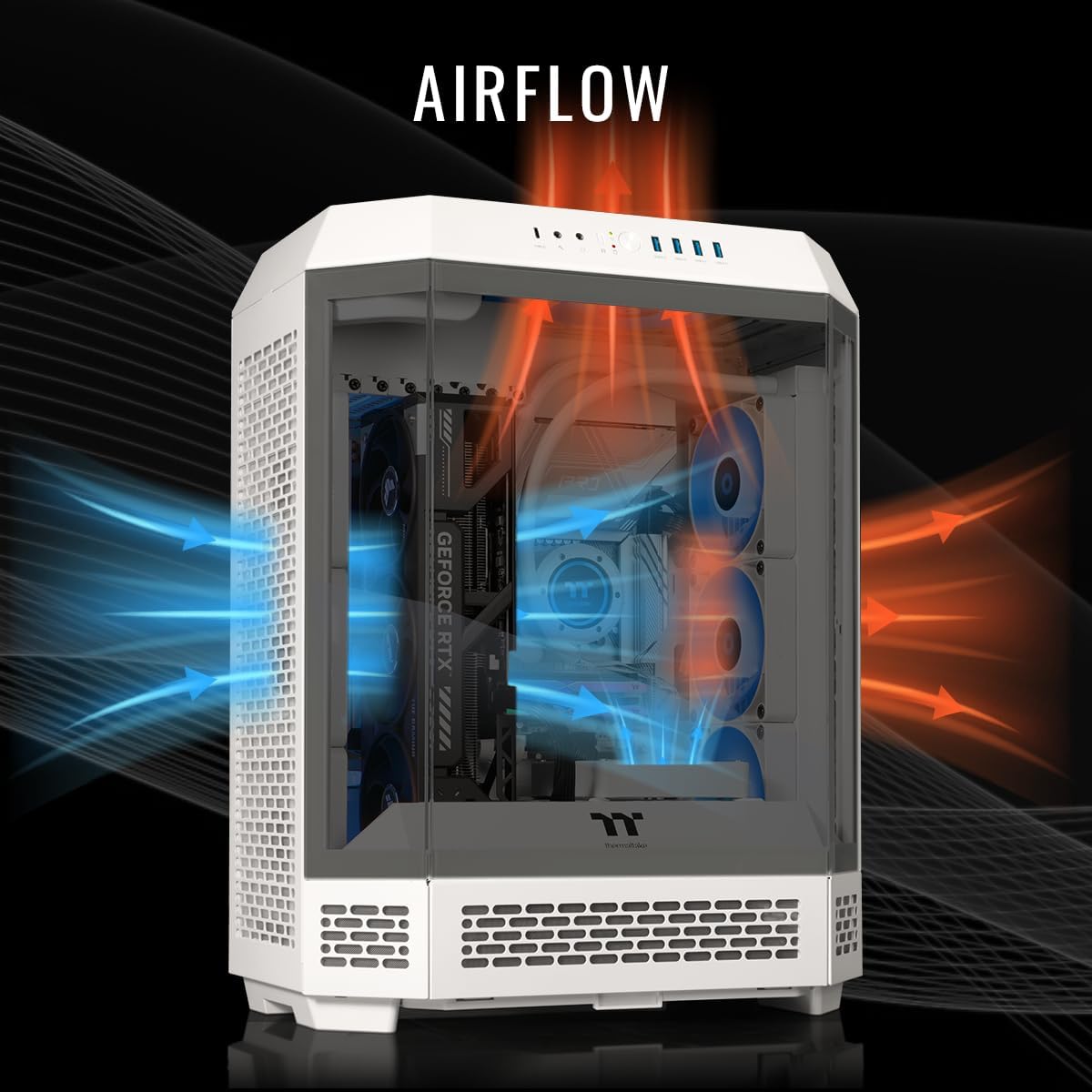 Thermaltake LCGS Reactor 9590S Gaming Desktop (AMD Ryzen™ 9 9950X3D, ToughRam 32GB DDR5 6000MT/s RGB Memory, NVIDIA® GeForce RTX™ 5090, 2TB NVMe M.2, WiFi, Windows 11) T6WT-X87S-590-LCS