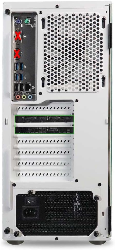 ViprTech Rebel 5.0 Gaming PC - AMD Ryzen 7 (4.1Ghz Turbo), RTX 5060 8GB, 16GB DDR4 RAM, 1TB SSD, VR-Ready, Streaming, WiFi BT, RGB, Win 11 Pro, Prebuilt Desktop Computer, White