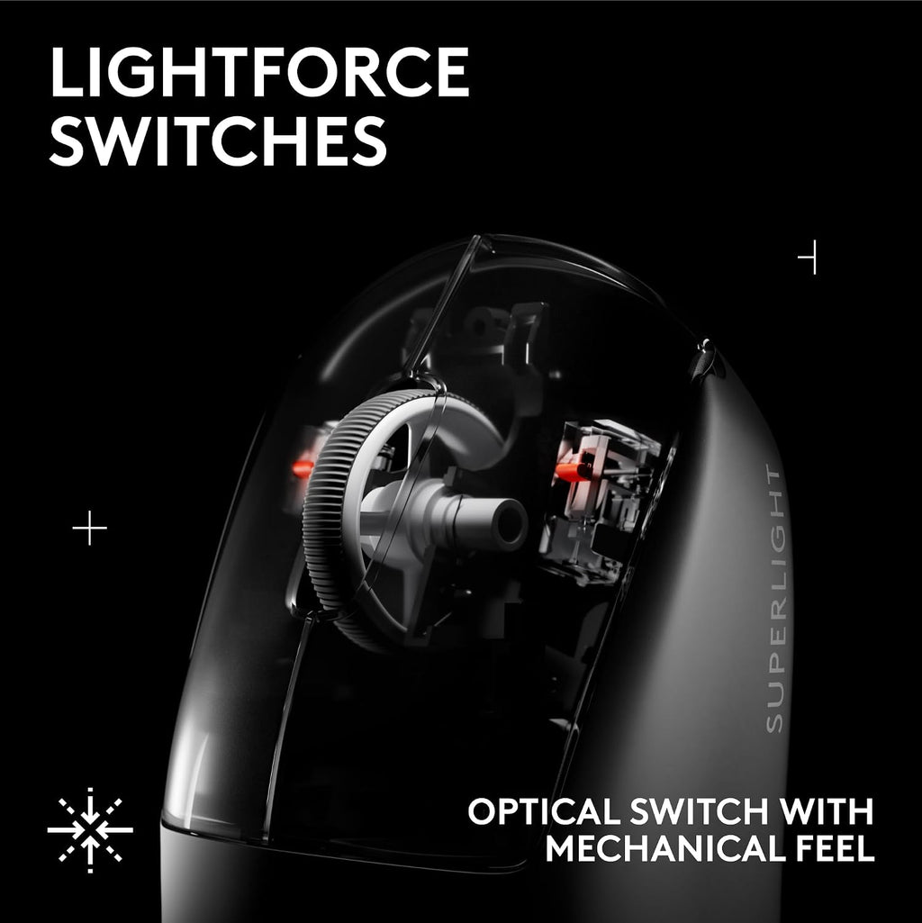 Logitech G PRO X Superlight 2 SE Wireless Gaming Mouse, 60 g pro-Grade Mouse with 5 programmable Buttons, 44K DPI Sensor, 888+ IPS, 1 kHz Report Rate, USB-C Charging for PC/Mac - Black