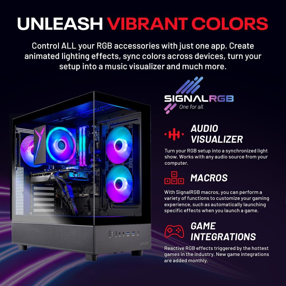 Skytech Gaming Azure 3 Gaming PC, AMD Ryzen 5 5500 3.6GHz, AMD RX 9060 8GB VRAM, 1TB NVMe SSD, 32GB DDR4 RAM 3200, 650W Gold PSU, WI-FI 5, Windows 11, Desktop