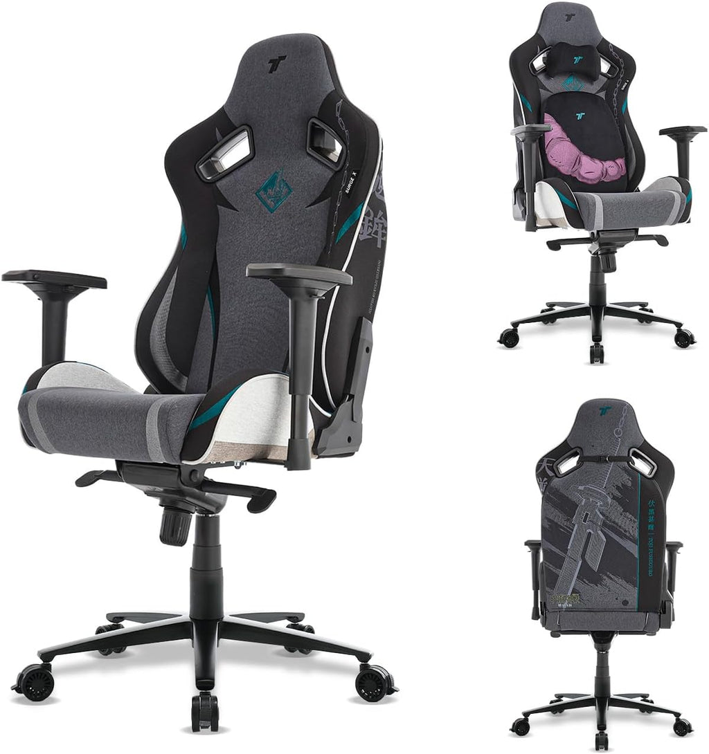 TTRACING Jujutsu Kaisen Toji Gaming Chair, Heavy Duty 440lb Ergonomic Computer Desk Chair with 4D Armrests & 155° Recline, High Back PU Leather Office Chair for Adults, Black