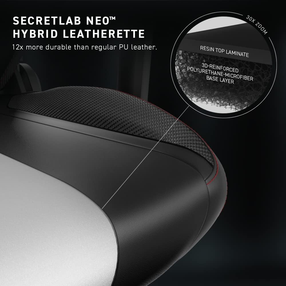 Secretlab Titan Evo Classic Gaming Chair - Reclining, Ergonomic & Heavy Duty Computer Chair with 4D Armrests, Magnetic Head Pillow & Lumbar Support - Big and Tall 395 lbs - Black - Leatherette