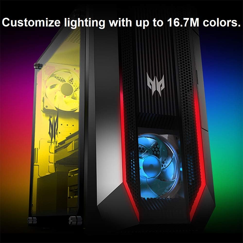 acer Predator Orion 3000 PO3-630-UA91 Gaming Desktop | 11th Gen Intel Core i7-11700F 8-Core CPU | NVIDIA GeForce RTX 3070 | 16GB DDR4 | 512GB NVMe SSD | 1TB HDD | Intel Wi-Fi 6 | RGB Keyboard & Mouse