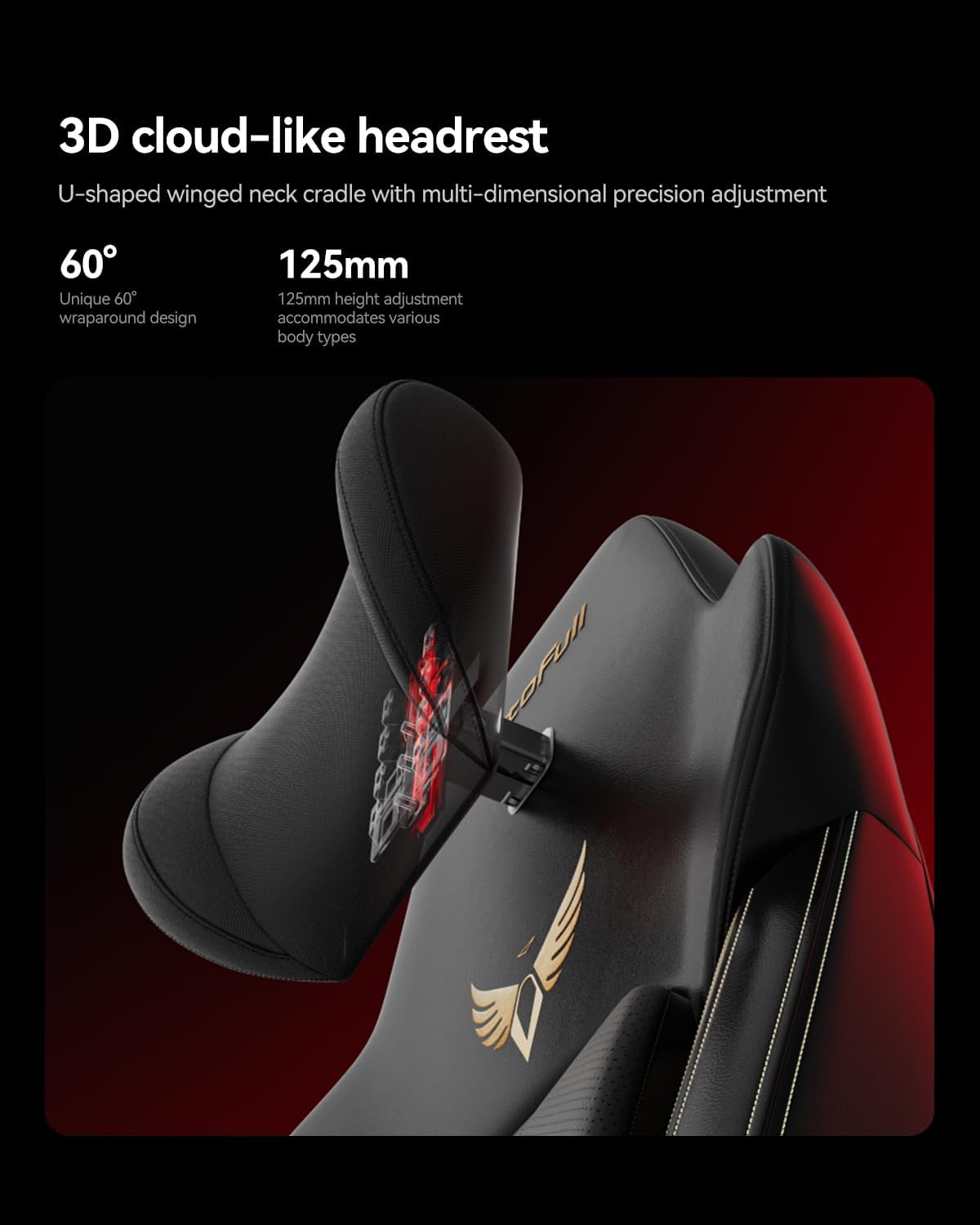 AutoFull M6 Ergonomic Gaming Chair – with 3rd-Gen Dynamic Lumbar Support, Lumbar & Leg Massage, Ventilated & Heated Seat, 360° Mechanical Armrests, Retractable Footrest (Black)