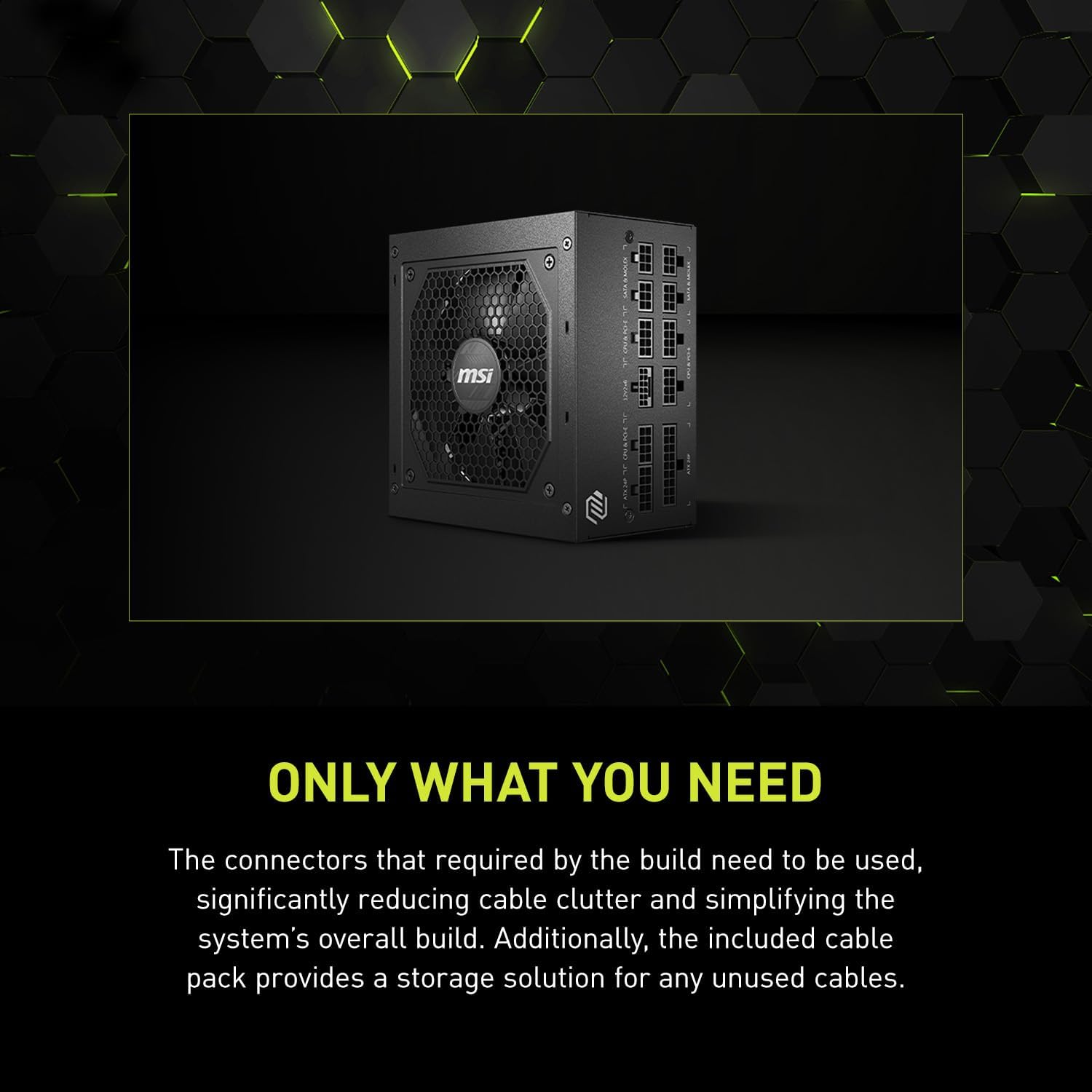 MSI MAG A850GL PCIE5, Fully Modular Compact Gaming 850W Power Supply, 80+ Gold, ATX 3.1 & PCIe 5.1 Ready, Native Dual-Color 12V-2x6 Cable, 10 Year Warranty