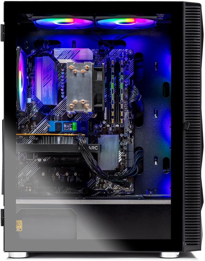 Skytech Gaming Storm Desktop PC, Ryzen 7 5700 3.7 GHz (4.6GHz), NVIDIA RTX 5060 Ti 8GB, 1TB NVMe SSD, 16GB DDR4 RAM 3200, 650W Gold PSU, Wi-Fi, Win 11