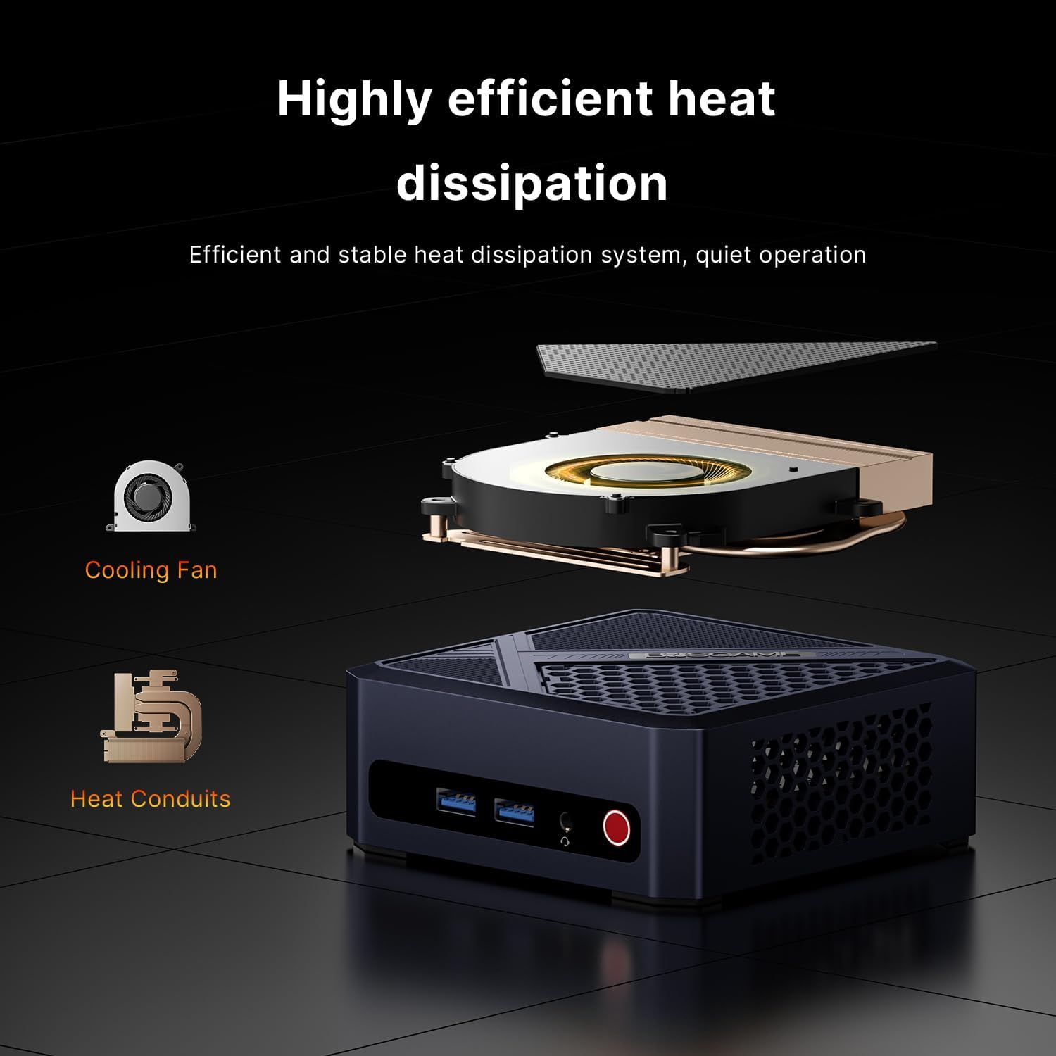 BOSGAME P5 Pro Mini PC, AMD Ryzen 7 6800H Mini Computers, 32GB DDR5, 1TB PCIe SSD, 4K Triple Display & USB4, Dual 2.5G LAN & Wi-Fi 6E & BT5.2, Desktop Computer for Gaming, Office