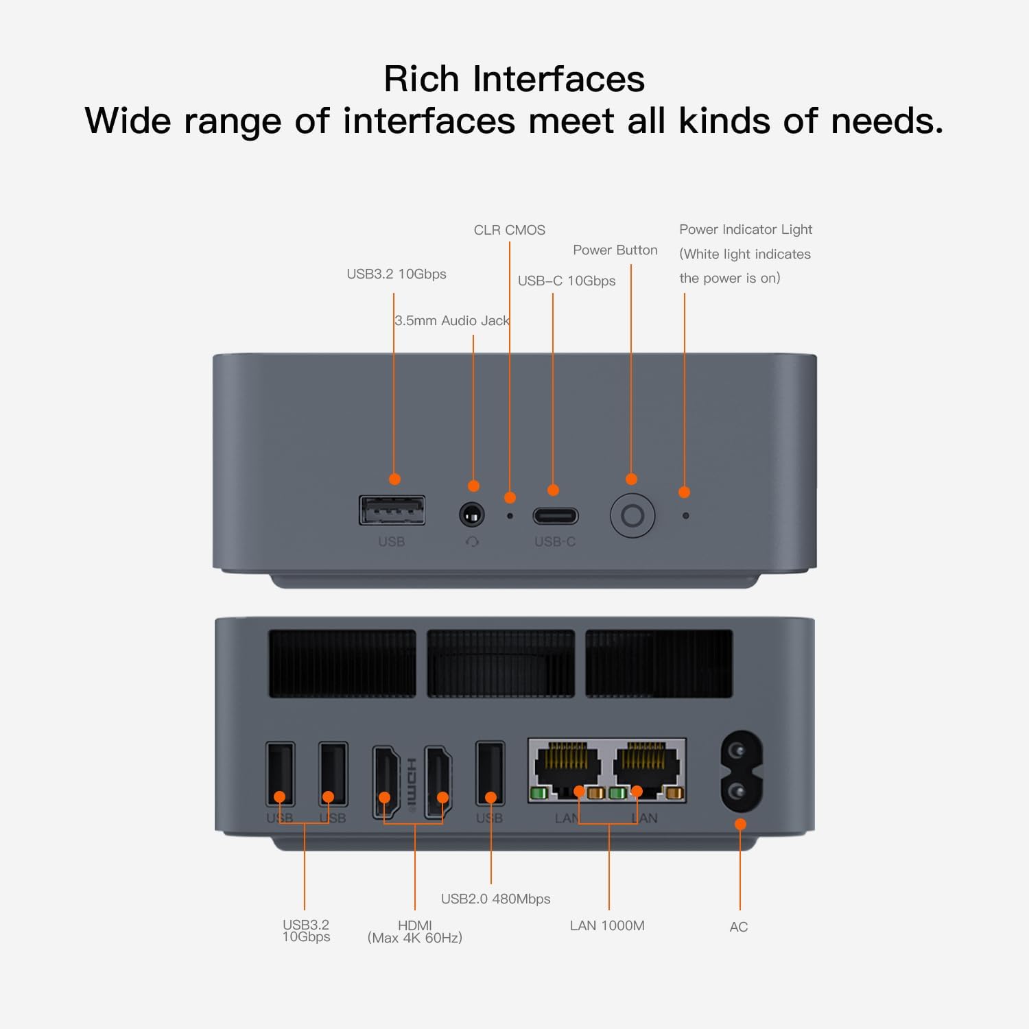 Beelink Mini PC, AMD Ryzen 5 5625U(7nm, 6C/12T) up to 4.3GHz, Mini Computer 16GB DDR4 RAM 500GB PCIe3.0 SSD, Micro PC 4K@60Hz Dual Display/Built-in PSU/WiFi6/BT5.2/Office/Home/HTPC/1000Mbps/W-11 Pro