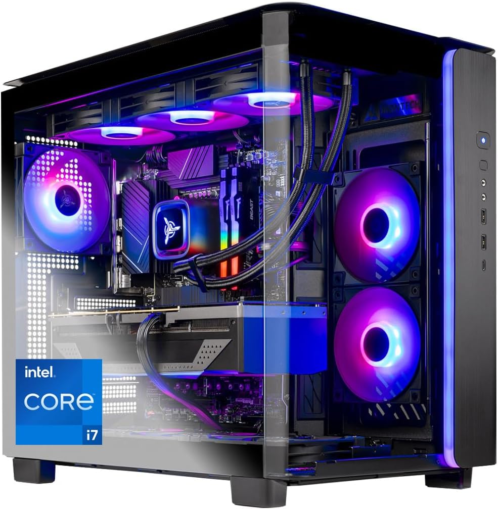 Skytech Gaming King 95 Desktop PC, Intel i7 14700F 2.1 GHz (5.3GHz), NVIDIA RTX 5070 Ti 16GB, 2TB Gen4 NVMe SSD, 32GB DDR5 RAM 6000 RGB, 850W Gold PSU, 360mm ARGB AIO, Wi-Fi, Win 11
