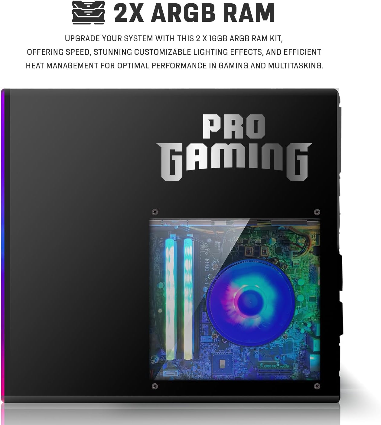 Hp Desktop Computer PC – Intel Core i5, 16GB ARGB RAM, 512TB SSD, 24 Inch Curved Monitor, GT 1030 Graphics, RGB Keyboard with AI Copilot Key, Mouse & RGB Speaker, Windows 11 (Renewed)