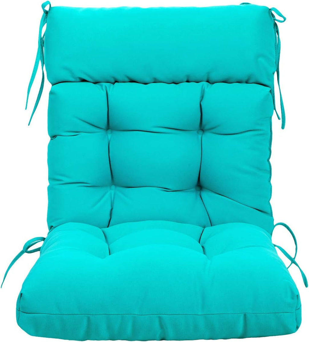 ARTPLAN Patio Chair Cushion,Tufted Adirondack Outdoor Chair Cushion,Wicker High Back Outdoor Seat Cushion,Set of 4,21'X21'X4' (4 Pack)