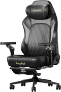 AutoFull M6 Gaming Chair, Ergonomic Office Chair with Ventilated Heating, AUTO Dynamic Tracking Lumbar Support, 6D Adjustable Armrests and Footrest (Black)