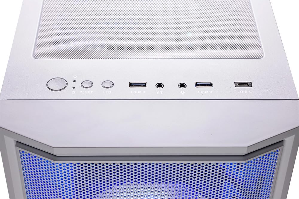 Skytech Gaming Archangel Desktop PC, Ryzen 5 5500 3.6 GHz (4.2GHz), NVIDIA RTX 3050 6GB, 1TB NVMe SSD, 16GB DDR4 RAM 3200, 650W Gold PSU, Wi-Fi, Win 11