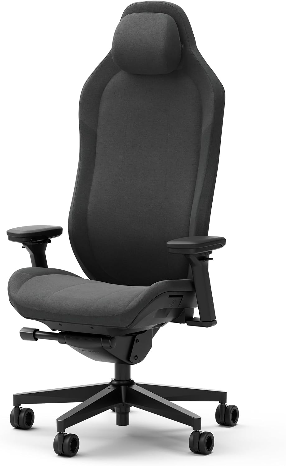 Fractal Design Refine Fabric Dark Gaming Chair - Ergonomic Office Desk Chair Functionality with 4D Adjustable Armrests, High-Back Support, Lumbar Cushion, and Premium Fabric