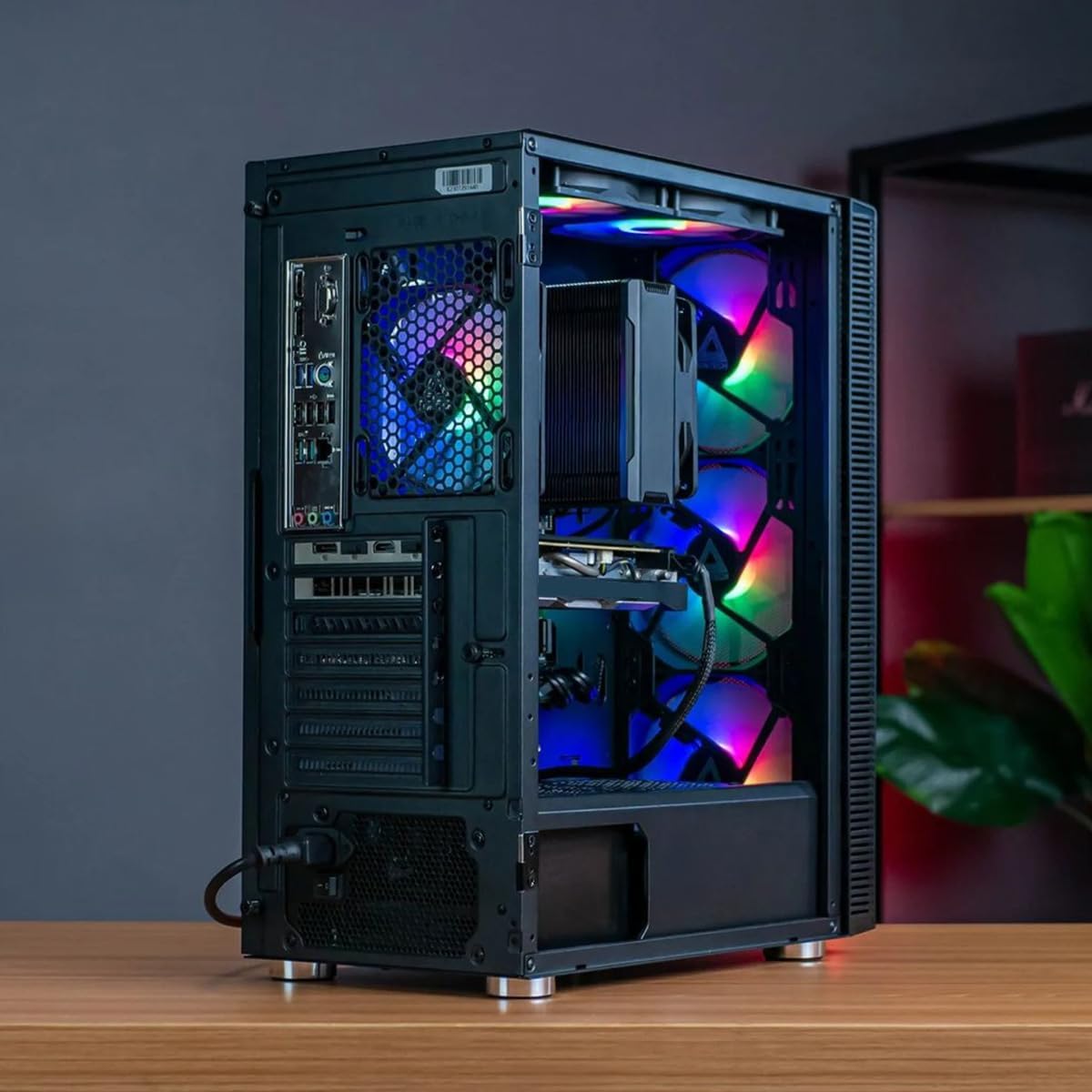 Skytech Gaming Storm Desktop PC, Ryzen 5 5500 3.6 GHz (4.2GHz), AMD RX 9060XT 8GB, 1TB NVMe SSD, 16GB DDR4 RAM 3200, 650W Gold PSU, Wi-Fi, Win 11