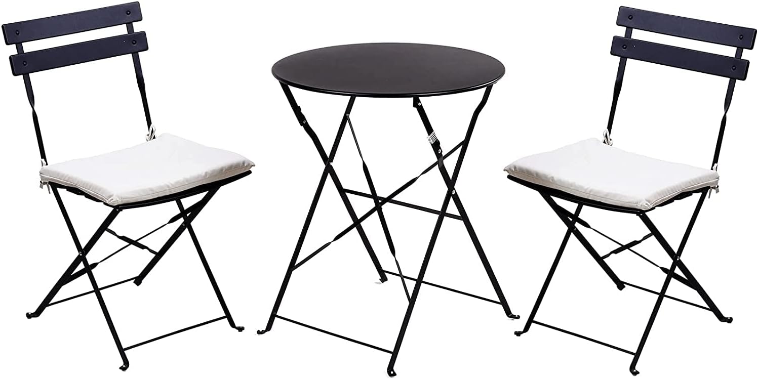 Grand patio 3pc Bistro Set (Black)