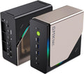 GMKtec AI Mini PC Ultra 9 285H (Turbo 5.4GHz) 64GB DDR5 1TB PCIe 4.0 SSD Mini Gaming Computer 3X M.2 Expansion Slots, Oculink, Quad Screen 8K Display EVO-T1