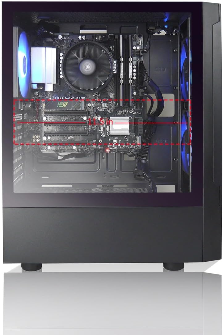 Max Gaming PC - AMD Ryzen 5 5600GT, 16GB DDR4 RAM, 1TB M.2 NVMe SSD, Windows 11, WiFi