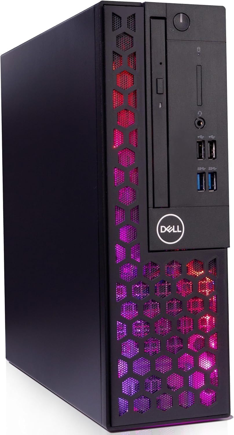 Dell Optiplex Computer PC w/RGB Lighting | Windows 11 Pro | Ultra Fast Intel i5-8500 | 16GB RAM + 1TB SSD | 5G WiFi + BT (Renewed) (PC Desktop)