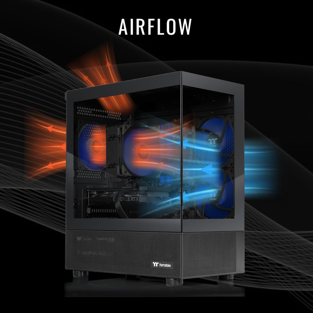 Thermaltake LCGS View i1260-170 Gaming Desktop (Intel Core™ i5-12600KF, ToughRam DDR4 3600Mhz 16GB RGB Memory, NVIDIA® GeForce RTX™ 5060, 1TB NVMe M.2, WiFi, Windows 11) V17B-B76R-560-LCS