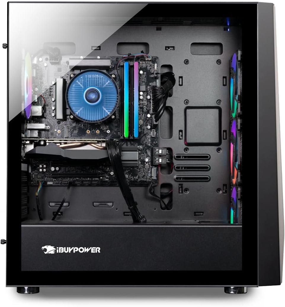 iBUYPOWER TraceMesh Gaming PC Computer Desktop TMI7N46T01 (Intel Core i7 14700F, NVIDIA GeForce RTX 4060 Ti 8GB, 32GB DDR5 5600 RGB (16x2), 1 TB NVMe SSD, WiFi Read, Windows 11 Home)