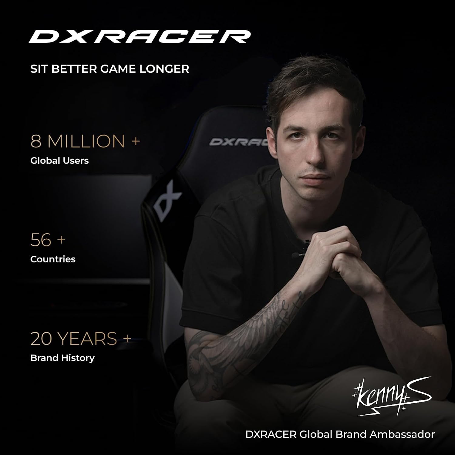 DXRacer Formula L Ergonomic Gaming Chair for Adults, Reclining Video Office Computer Chair with Lumbar Support and Headrest, Racing Style Height Adjustable (PVC Synthetic Leather, Zero)