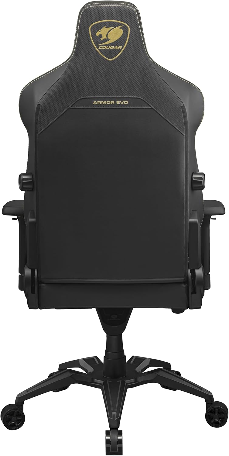 COUGAR Armor Evo Gaming Chair with Breathable Premium PVC Leather, Integrated 4-Way Lumbar Support and Magnetic Neck Pillow Foam (Royal)