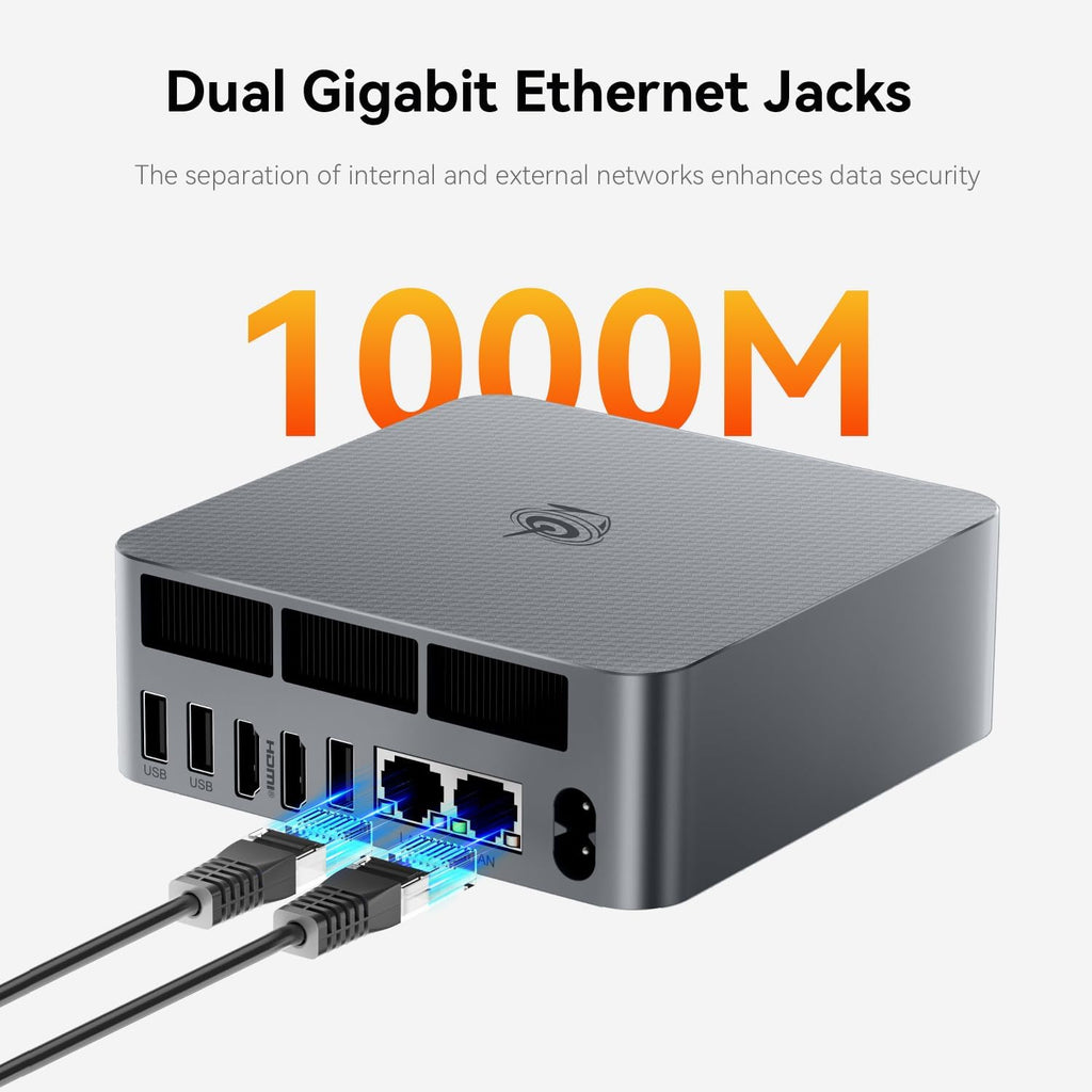 Beelink EQR7 Mini PC, AMD Ryzen 7 7735HS(6nm, 8C/16T) up to 4.75GHz, Mini Computer 24GB LPDDR5 RAM 1TB M.2 PCIe 4.0 SSD, Micro PC 4K@60Hz Dual Display, Built-in PSU Copilot WiFi6/BT5.2/1000Mbps