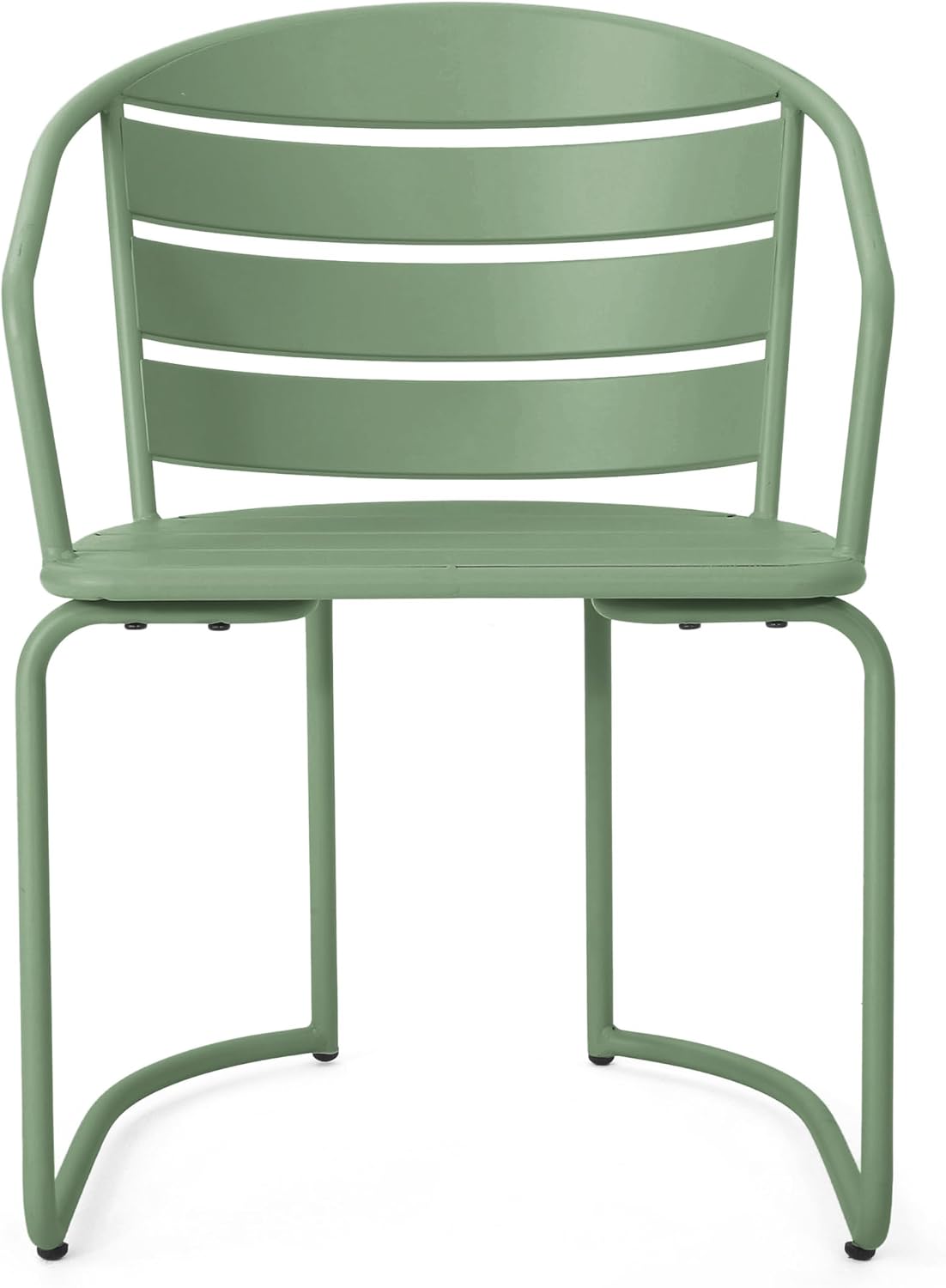 Christopher Knight Home Adley Outdoor Bistro Set, 3-Piece Bistro Table and Chair Set of 2, Patio Furniture Set with Iron Frame, Outdoor Bistro Dining Set, Poolside/Garden Cafeteria, Matte Dark Green