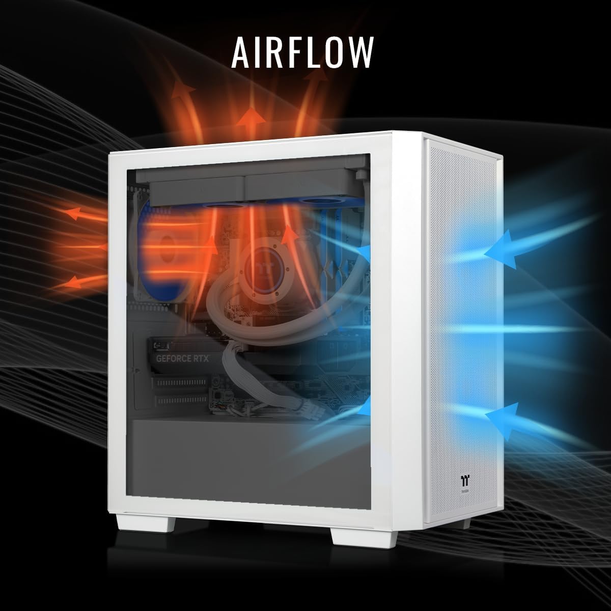 Thermaltake LCGS Versa u2660TS Gaming Desktop (Intel® Core™ Ultra 7 265KF, 32GB 6000MT/s DDR5 RGB Memory, NVIDIA GeForce® RTX 5060 Ti 8G, 2TB NVMe M.2, WiFi, Windows 11) H16S-B860-56T-LCS
