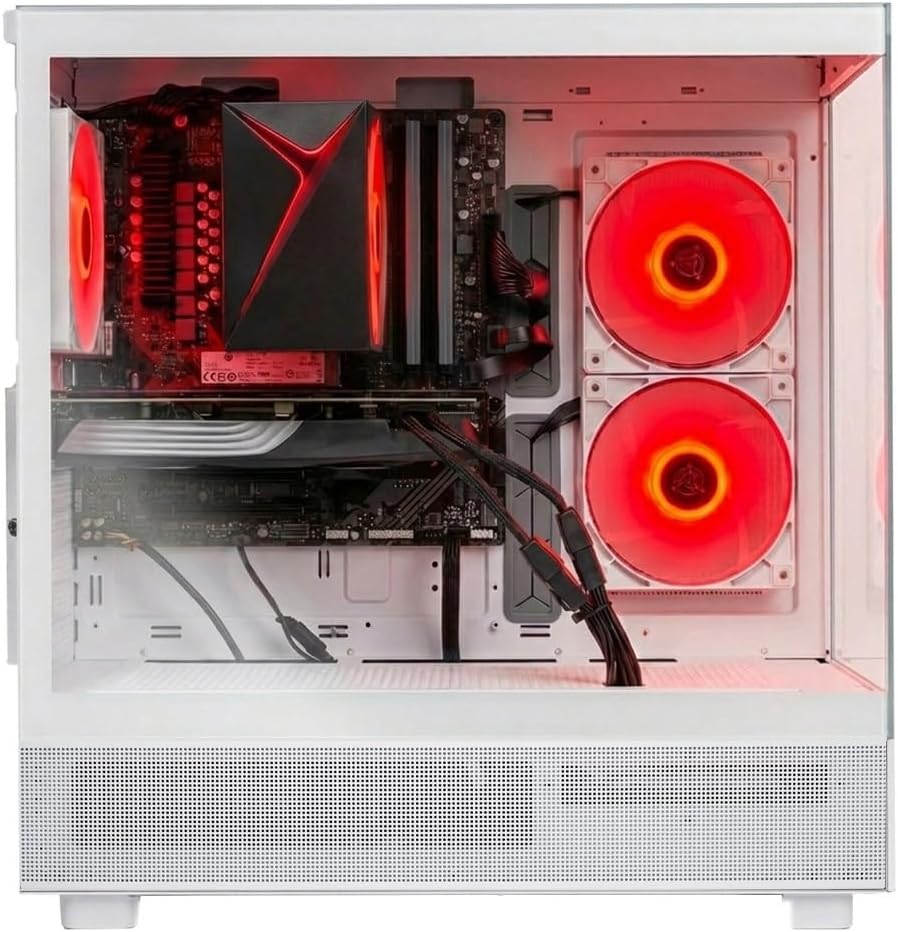 Skytech Gaming Azure 3 Desktop PC, Ryzen 7 7700 3.8 GHz (5.3GHz Turbo), NVIDIA RTX 5060 Ti 16GB, 1TB NVMe SSD, 16GB DDR5 RAM 6000, 650W Gold PSU, Wi-Fi, Win 11