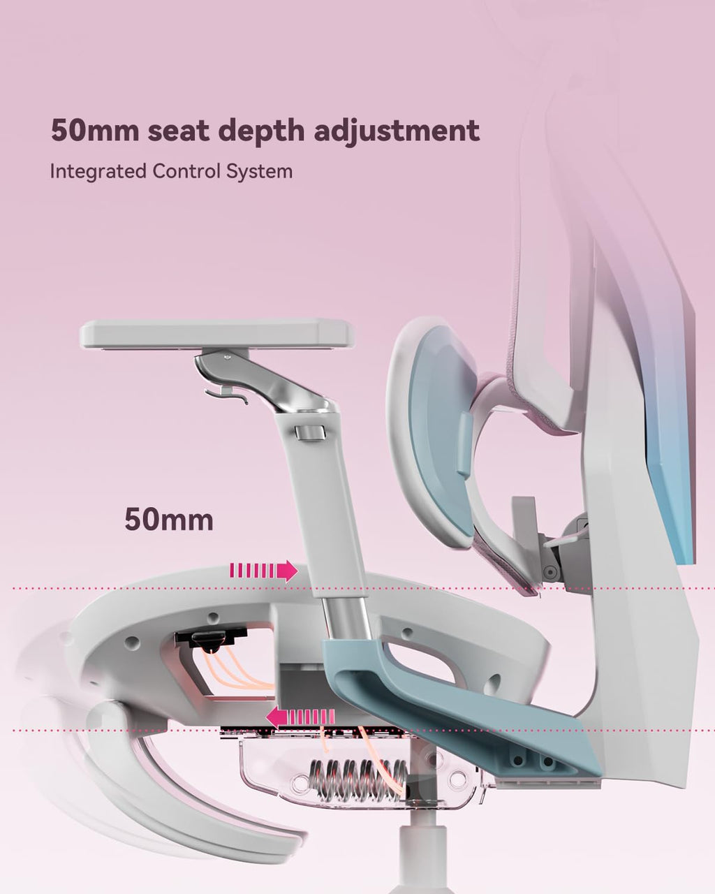 Autofull G7 Gaming Chair - 3-Zone Lumbar, 22-Point Adjustment, Breathable Mesh, Custom Backplate, 720° Armrests, BIFMA Certified Ergonomic, 140° Recline, IGR Certified, Niko Endorsed - Gift for Gamers