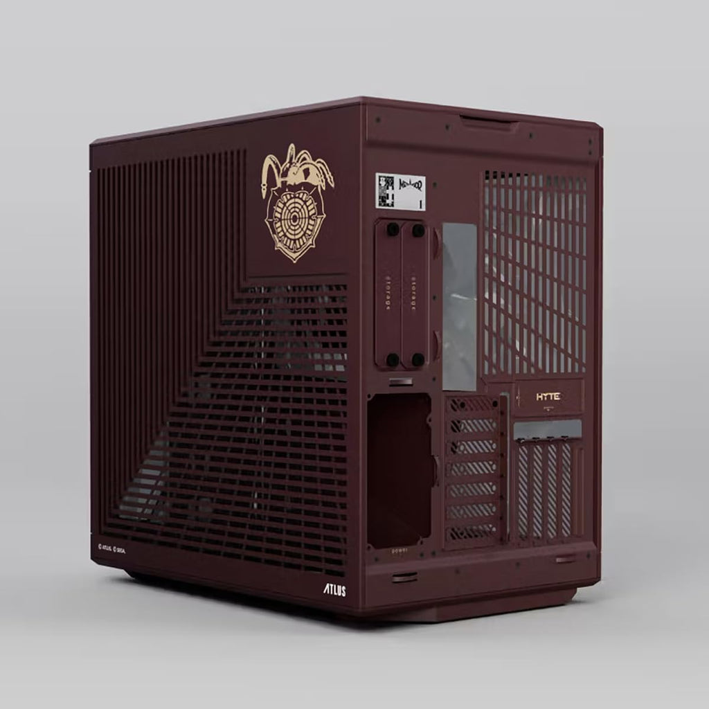 Hyte Y70 Metaphor ReFantazio Official Licensed - Mid-Tower ATX Gaming PC Desktop Case - Panoramic Tempered Glass - Dual Chamber - High Airflow Chassis - PCIE 4.0 Riser Cable Included - Brown