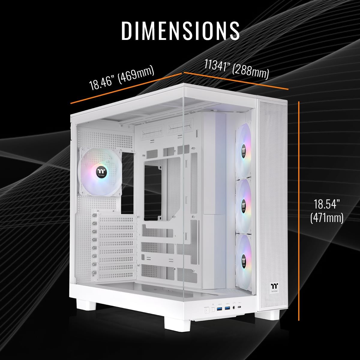 Thermaltake LCGS View 9890S-380XL Gaming Desktop (AMD Ryzen™ 7 9800X3D, 32GB 6000MT/s DDR5 RGB Memory, NVIDIA® GeForce RTX™ 5090, 2TB NVMe M.2, WiFi, Windows 11) VXLS-X870-590-LCS