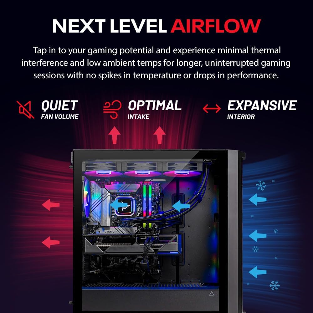Skytech Gaming Legacy 4 Gaming PC, Intel Ultra 9 285K 5.5GHz, NVIDIA RTX 5080 16GB VRAM, Z890 Board, 2TB Gen4 NVMe SSD, 64GB DDR5 RAM 6000, 1000W Gold ATX 3 PSU, 420 ARGB AIO, WI-FI 7, Windows 11