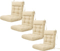 ARTPLAN Patio Chair Cushion,Tufted Adirondack Outdoor Chair Cushion,Wicker High Back Outdoor Seat Cushion,Set of 4,21'X21'X4' (4 Pack)