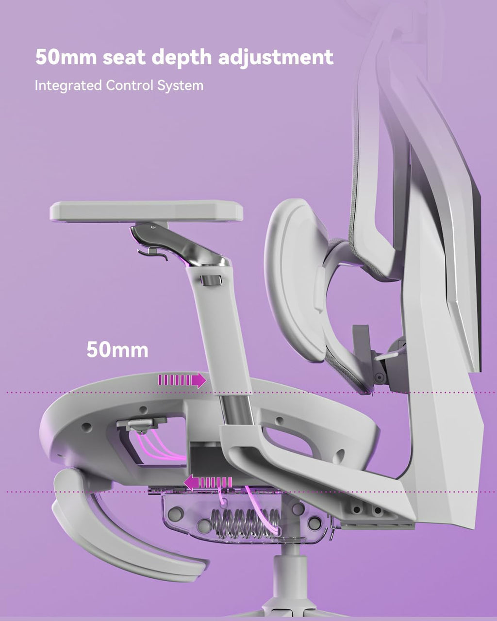 Autofull G7 Gaming Chair - 3-Zone Lumbar, 22-Point Adjustment, Breathable Mesh, Custom Backplate, 720° Armrests, BIFMA Certified Ergonomic, 140° Recline, IGR Certified, Niko Endorsed - Gift for Gamers