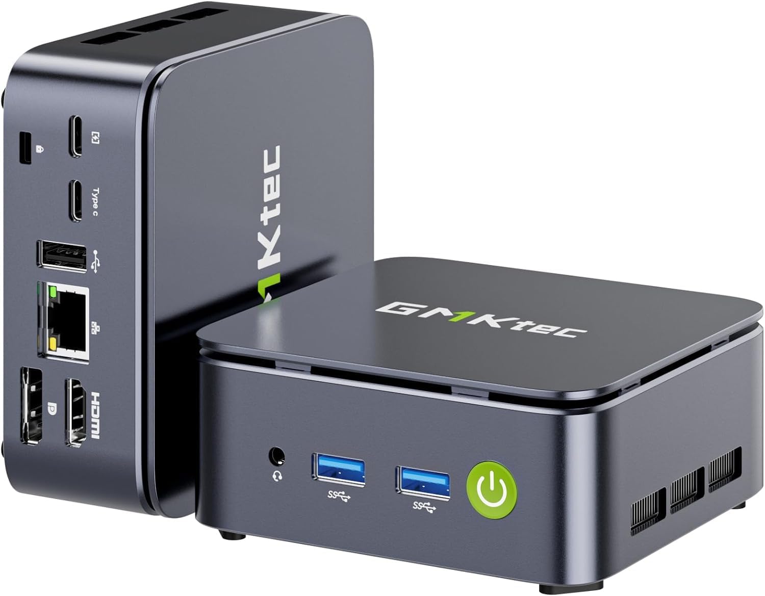 GMKtec Mini PC Ryzen 5 3500U 1TB SSD 16GB(8 * 2) DDR4 2.5GbE NIC LAN Office Home Desktop Computers, HTPC Proxmox, HDMI 2.1, USB-C, DP Triple 4K Display Nucbox G10 Black