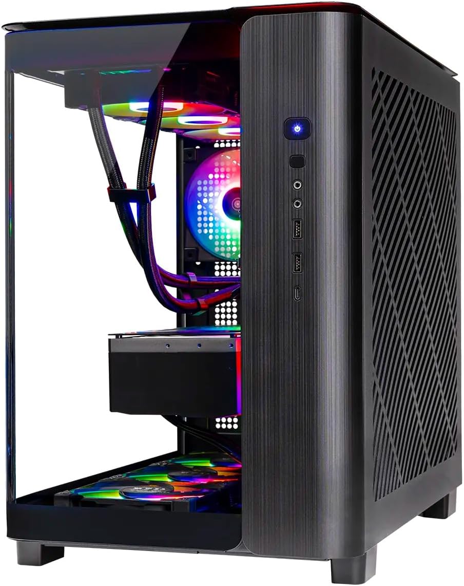Skytech Gaming King 95 Gaming PC, AMD Ryzen 7 9850X3D 4.7GHz, NVIDIA RTX 5070 Ti 16GB VRAM, 1TB Gen4 NVMe SSD, 32GB DDR5 RAM 6000, 850W Gold ATX 3 PSU, 360 ARGB AIO, WI-FI 5, Windows 11, Desktop