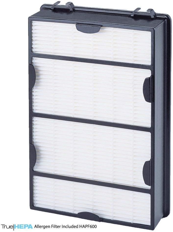 Holmes TRUE HEPA Console Air Purifier with Filter Life Monitor Bar and Quiet Operation | Large Room Air Cleaner - Black (HAP8650B-NU-2)