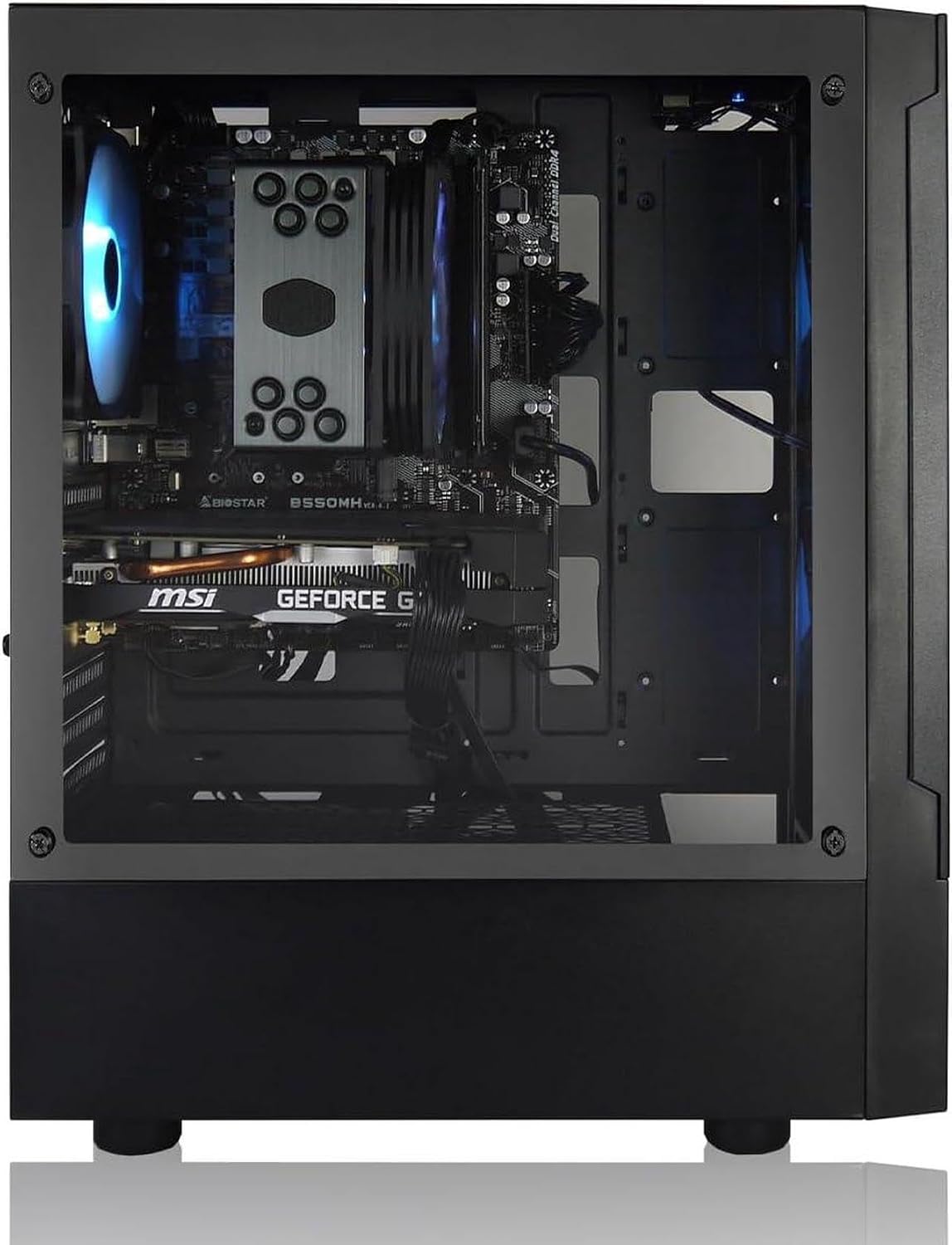 Max Gaming PC - AMD RYZEN 5 5600X 6-Core, GeForce RTX 5060, 16GB RAM, 1TB M.2 NVMe SSD, Heat-Pipe Cooler Windows 11 Black