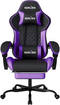 Ergonomic Video Gamer Chairs Gaming Computer Chair Gamer Chairs for Adults Massage Lumbar Support Swivel Height Adjustable Headrest Backrest