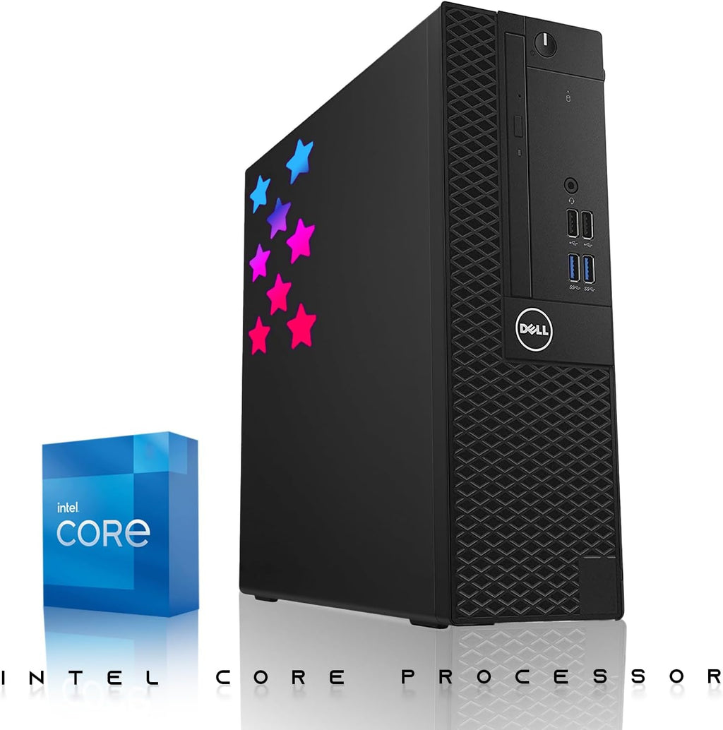 Dell Desktop PC Gaming Bundle - Core i7, 16GB RAM, 512GB SSD, 27-inch Curved Monitor, GT 1030, RGB Keyboard with AI-Enabled Copilot Key, Mouse, RGB Headphone, Webcam, Wi-Fi, Win 11 Home (Renewed)