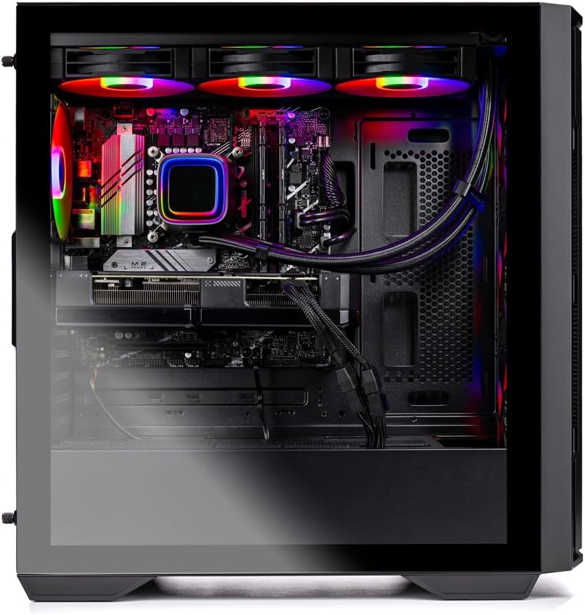 Skytech Gaming Rampage Gaming PC, AMD Ryzen 7 9700X 3.8GHz, NVIDIA RTX 5070 Ti 16GB, 1TB Gen4 NVMe SSD, 32GB DDR5 RAM 5600, 850W Gold ATX 3 PSU, 360 ARGB AIO, Wi-Fi, Win 11, Desktop