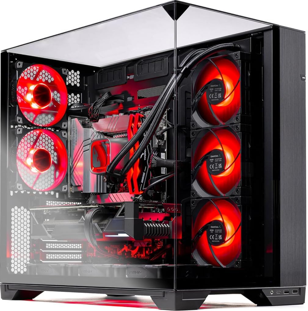 Skytech Gaming O11 Vision Gaming PC, AMD Ryzen 7 7700X 4.5GHz, NVIDIA RTX 5070 12GB, 1TB Gen4 NVMe SSD, 32GB DDR5 RAM 6000, 850W Gold ATX 3 PSU, 360 ARGB AIO, Wi-Fi, Win 11, Desktop