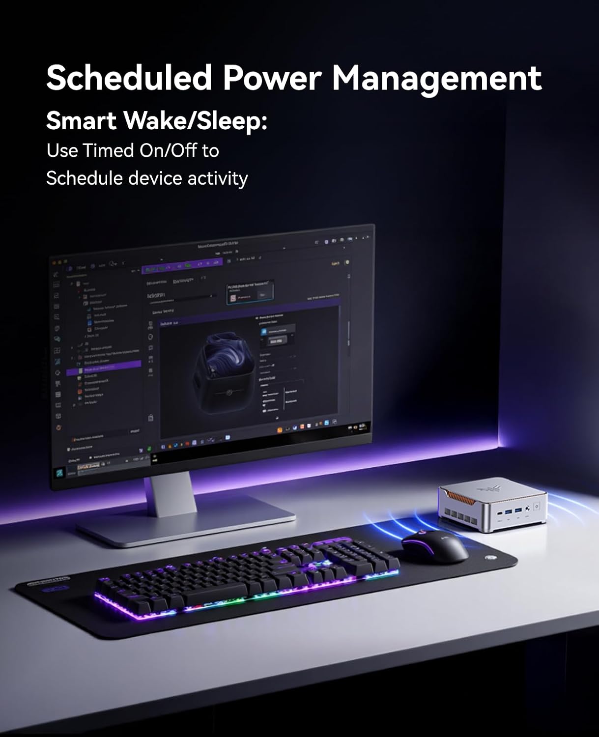 KAMRUI Pinova P2 Mini PC, in-tel Core 12600H (up to 4.5GHz) 32GB RAM 1TB SSD Mini Gaming Desktop Computers, Triple 4K Display 6*USB3.2, USB-C, HDMI, DP, WiFi6, BT5.2, Gaming Home Office
