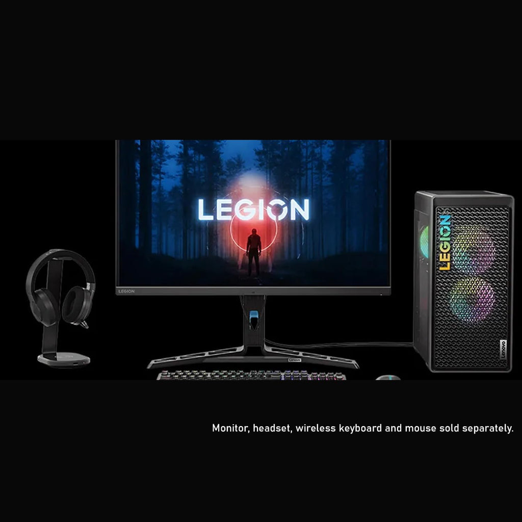 Lenovo Legion T5 Gen 8 Gaming Tower Desktop, 13th Gen Intel Core i7-13700F Processor, NVIDIA GeForce RTX 4070, 64GB DDR5 RAM, 4TB SSD, HDMl, DP, RJ-45, Wi-Fi 6, Windows 11 Home, Grey