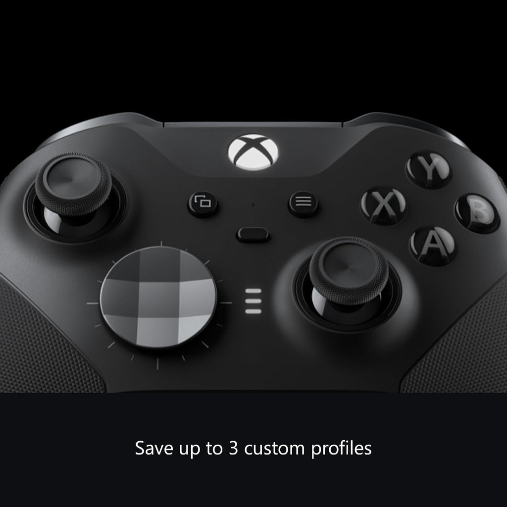 Xbox Wireless Gaming Controller | Elite Series 2 | Black | Xbox, PC, and Android | Adjustable Thumbsticks | Trigger Locks