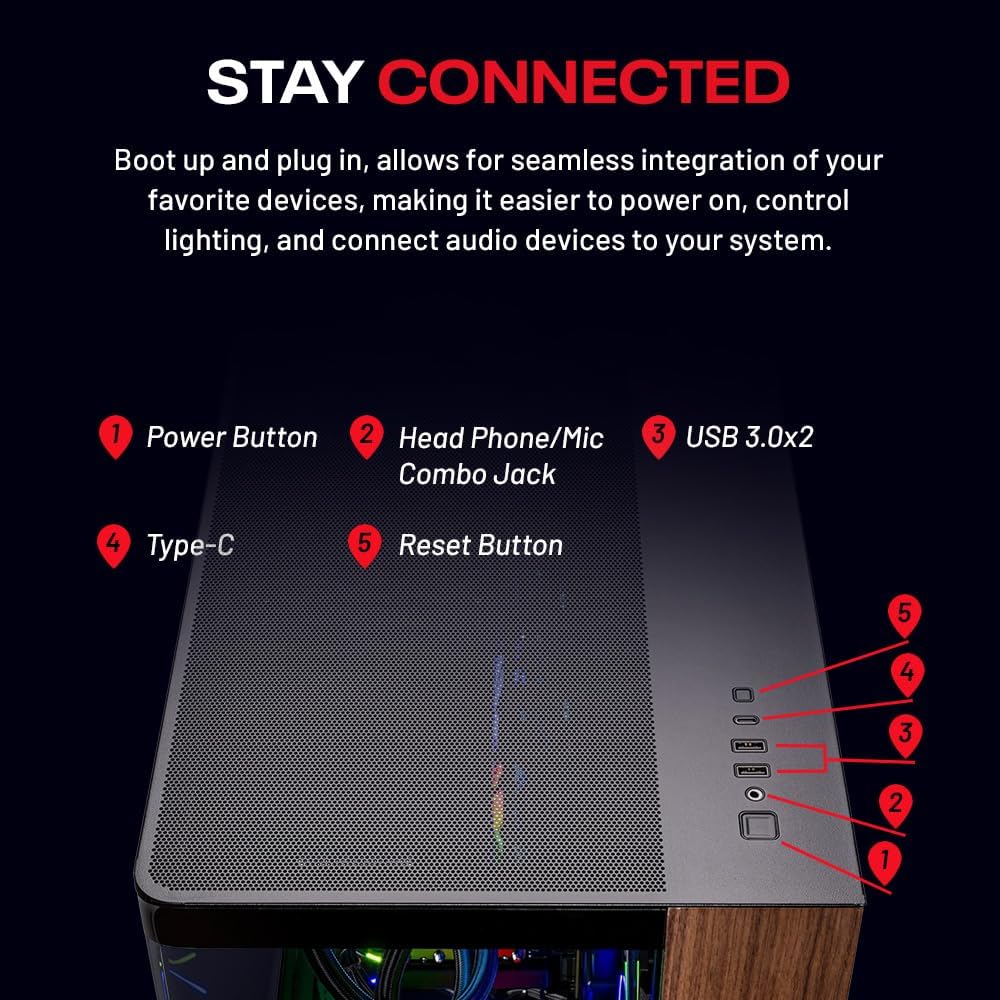 Skytech Gaming Prism 4 Desktop PC, Ryzen 9 9950X3D 4.3 GHz (5.7GHz), NVIDIA RTX 5080 16GB, X870 Board, 4TB Gen4 NVMe SSD, 64GB DDR5 RAM 6000 RGB, 1000W Gold ATX 3 PSU, 360mm ARGB AIO, Wi-Fi, Win 11