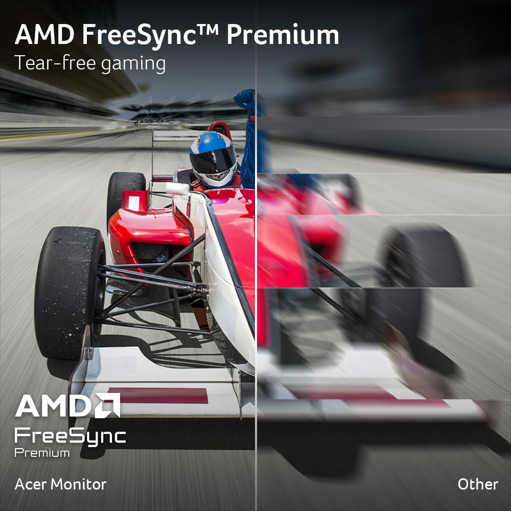 acer Nitro 27' WQHD 2560 x 1440 Gaming IPS MiniLED Monitor | AMD FreeSync Premium | 320Hz Refresh Rate | Up to 0.5ms | AdobeRGB 99% | 1 x Display Port 1.4 & 2 x HDMI 2.1 Ports | XV275U F3biipprx